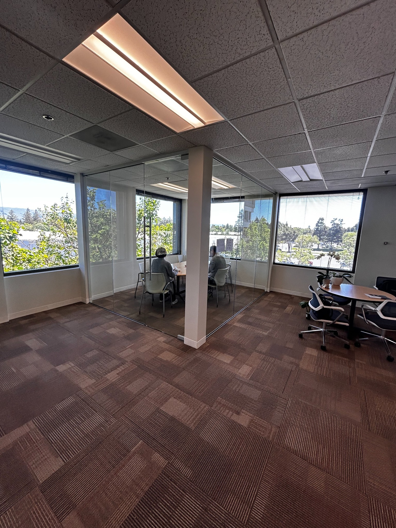 Interior glass and office environment